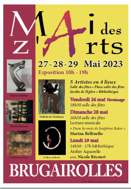 MAI DES Z’ARTS – BRUGAIROLLES – 11300